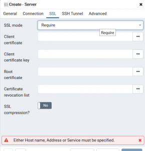 heroku postgres pgadmin navigate