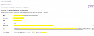 heroku postgres